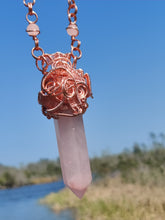 Load image into Gallery viewer, Enchanted Orogonite Rose Quartz Crystal Key