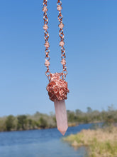 Load image into Gallery viewer, Enchanted Orogonite Rose Quartz Crystal Key