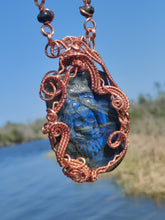 Load image into Gallery viewer, Enchanted Owl/Skull Labradorite Master Peace
