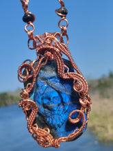 Load image into Gallery viewer, Enchanted Owl/Skull Labradorite Master Peace